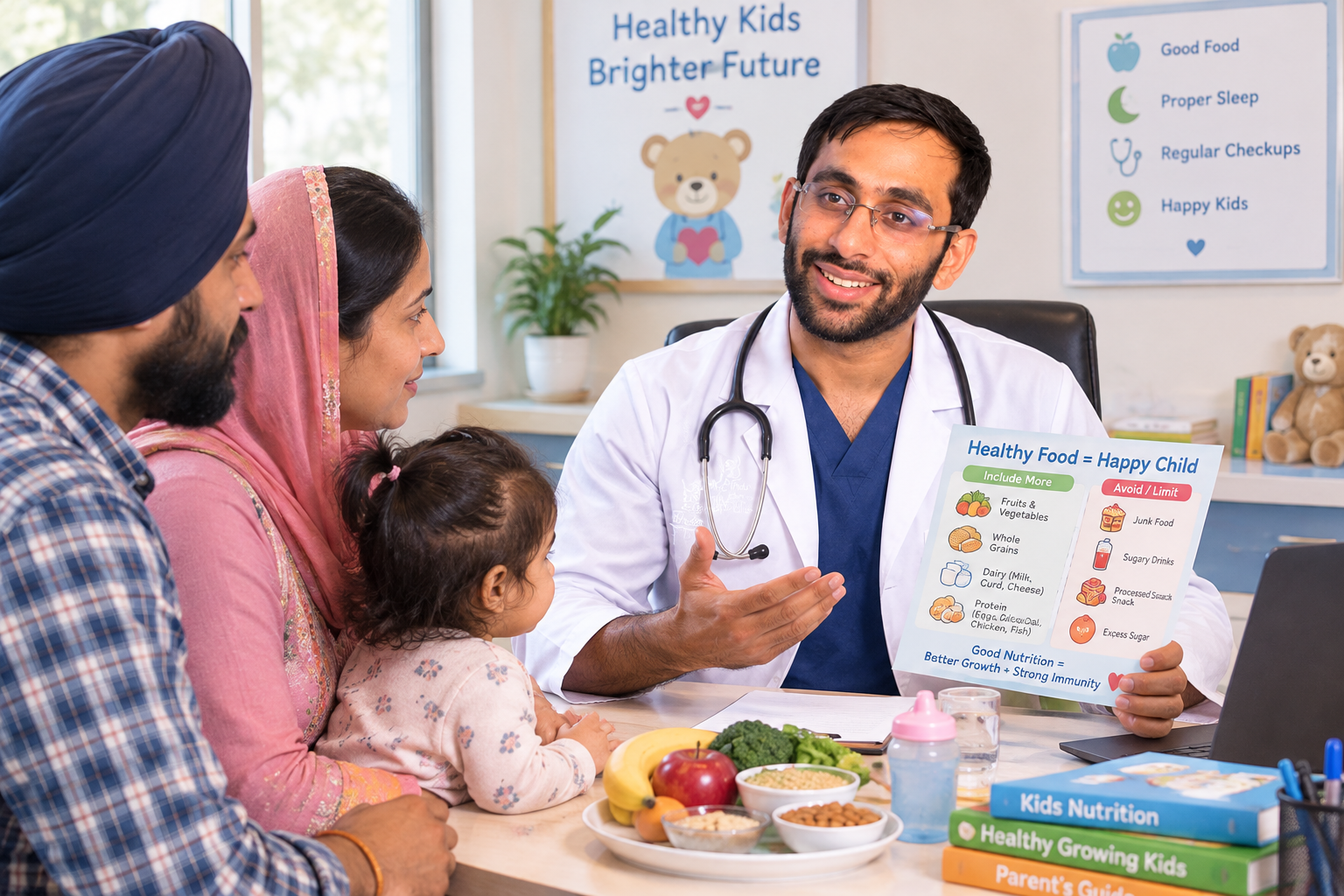 Dr. Karan Arora, pediatrician and child specialist, nutrition and care consultation in Amritsar